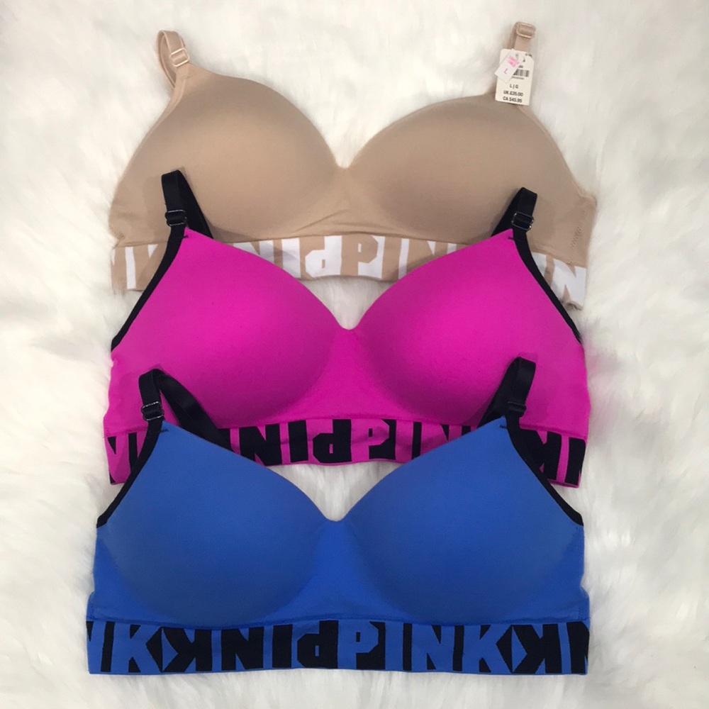Victoria’s Secret Pink Cool and Comfy Bra Bundle